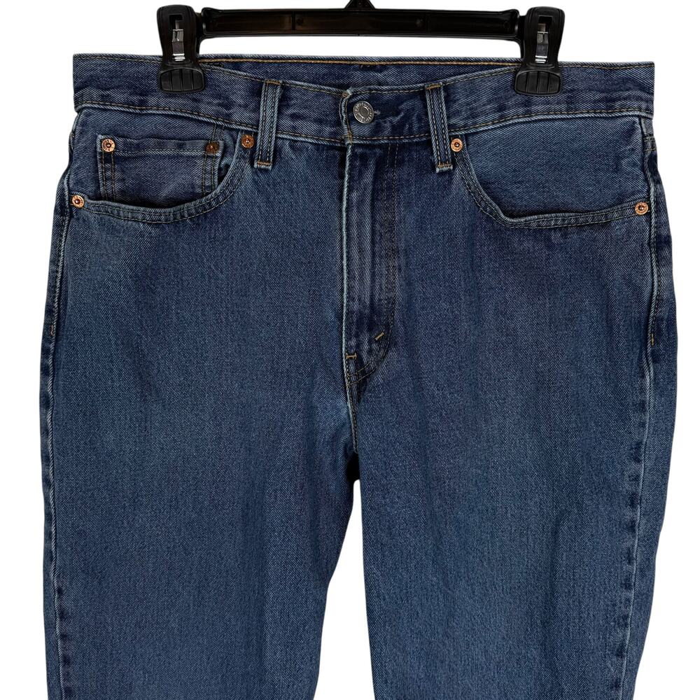Levi's 550 Jeans Men 34x34 Blue Denim Distressed High-Rise Relaxed Fit Straight - Picture 5 of 15